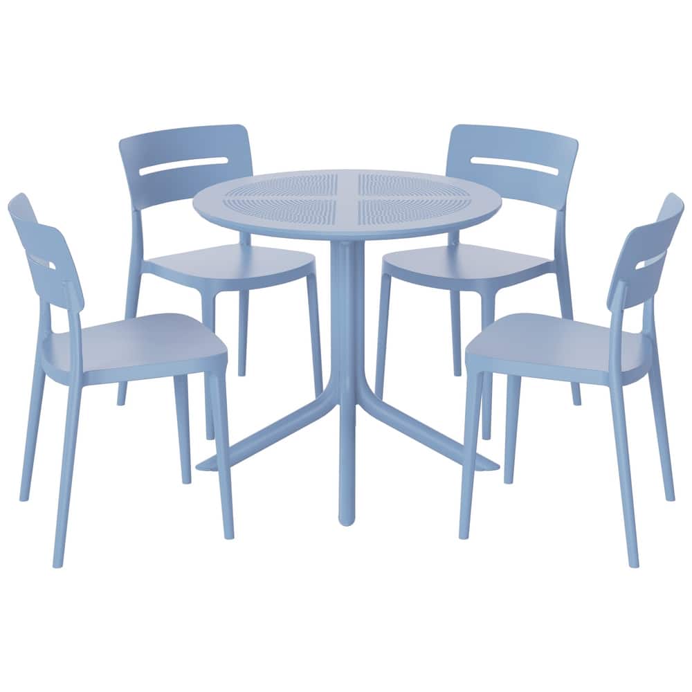 Frond and Form 4-Person Outdoor Round Dining Set