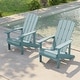 preview thumbnail 8 of 6, Bonosuki Patio Faux Wood Adirondack Chair Weather Resistant-Set of 2