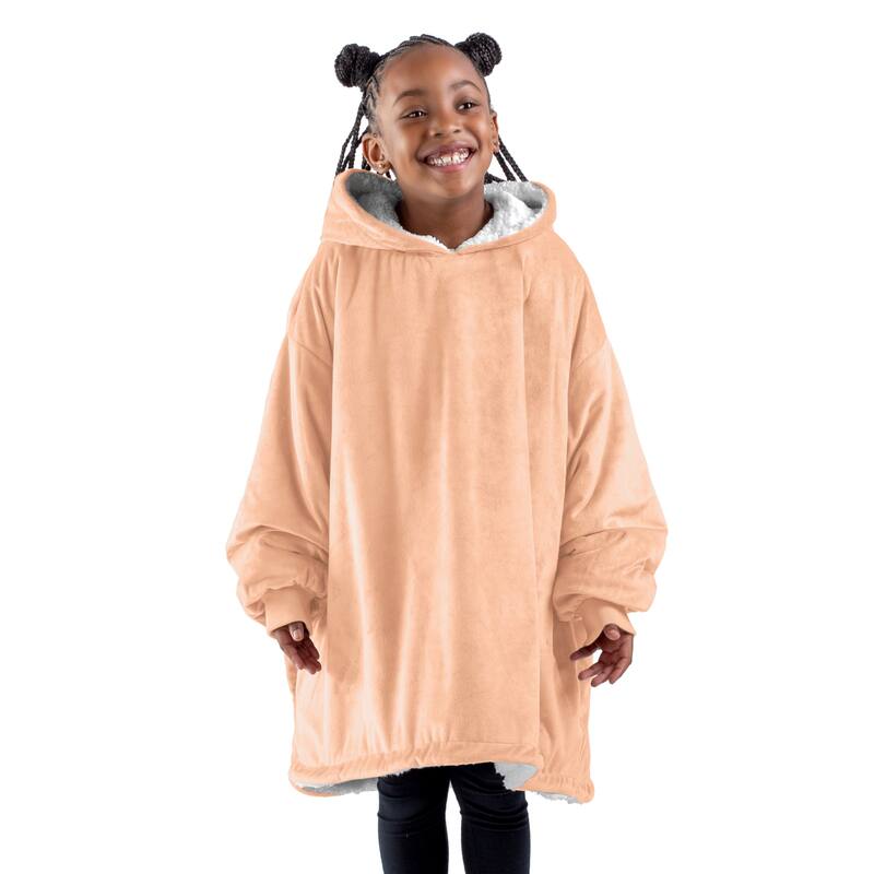 Bare Homey B-Cozy Oversized Sherpa Wearable Blanket
