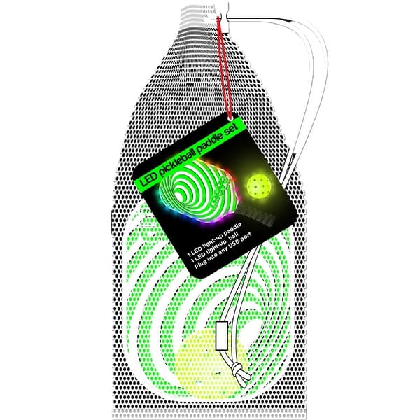 slide 2 of 5, Watchitude: LED Light-Up Pickleball Paddle & Ball, Multiple Colors - Multi