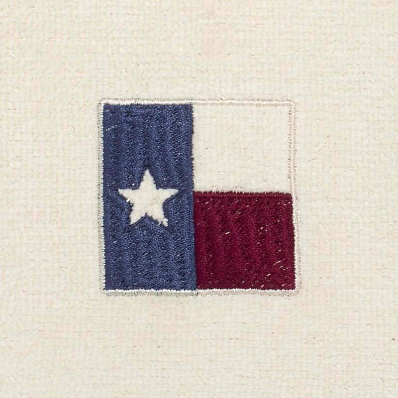 Avanti Linens Texas Flag Embroidered Fingertip Towel