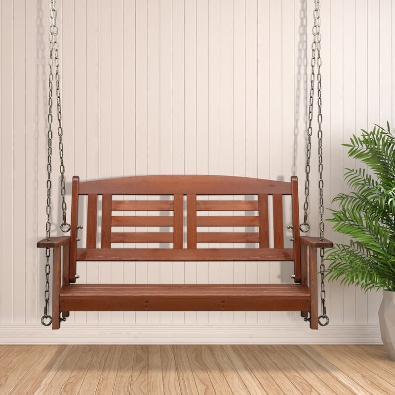 2-person Solid Wood Porch Swing