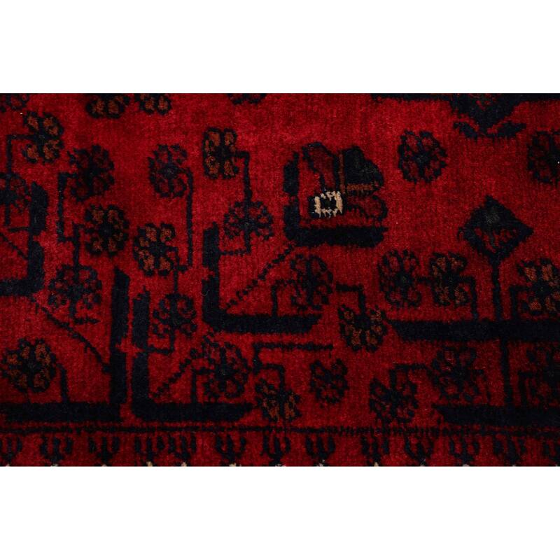 ECARPETGALLERY Hand-knotted Finest Khal Mohammadi Red Wool Rug - 6'7 x 9'9