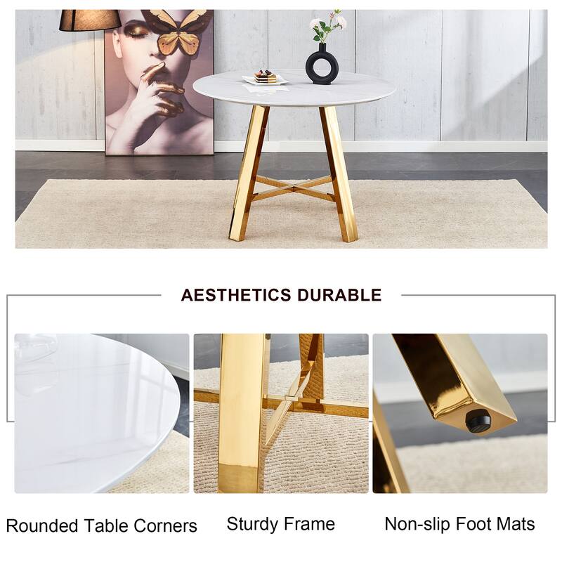 Modern Multi Functional Table with 300lb Capacity and 10 Min Assembly for Be Used for Living Room Office and Small Spaces