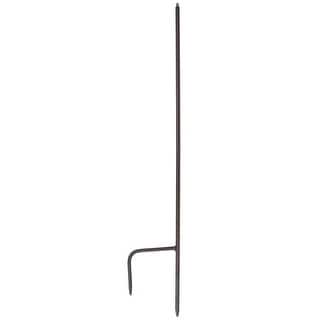 Achla Designs Simple Wrought Iron Threaded Stake w/2-Pronged Foot, 36 ...