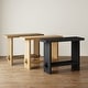 preview thumbnail 4 of 33, Nathan James Virgo Farmhouse 2-Tier Console Table in Wire-Brushed Wood Finish