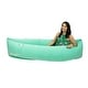 preview thumbnail 3 of 1, Bouncyband Comfy Peapod, Inflatable Sensory Pod , 80", Green