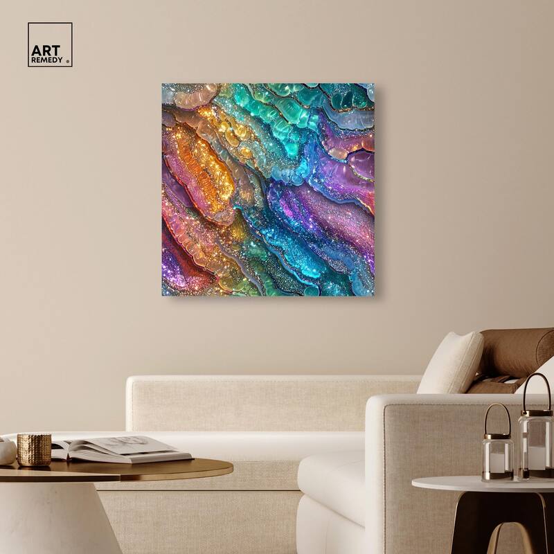 Glittering Spectrum I Canvas by Art Remedy, Gallery Wrapped