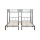 preview thumbnail 5 of 18, Metal Separatable Triple Bunk Bed Full Length Guardrail with Vent Board