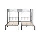 preview thumbnail 5 of 18, Triple Bunk Bed with Vent Board/ Sturdy Metal Frame/ Noise-Free Wood Slats/ Separatable into 3 Beds