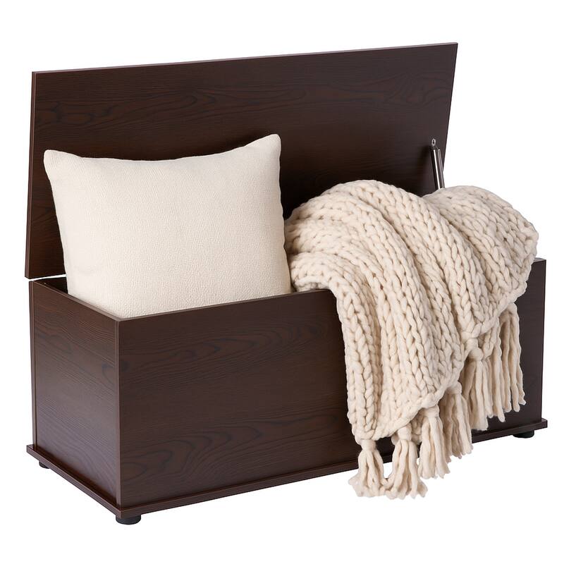 White Wooden Storage Box, Organizer and Bench, Shoe Storage, Bedroom Bench, Playroom Storage or Window Table in Living Room