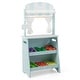 preview thumbnail 18 of 16, Gymax Kid's Farmers Market Stand Wooden Grocery Store Set w/ Cutting