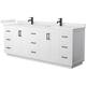 Option White / White Quartz Top / Matte Black Hardware