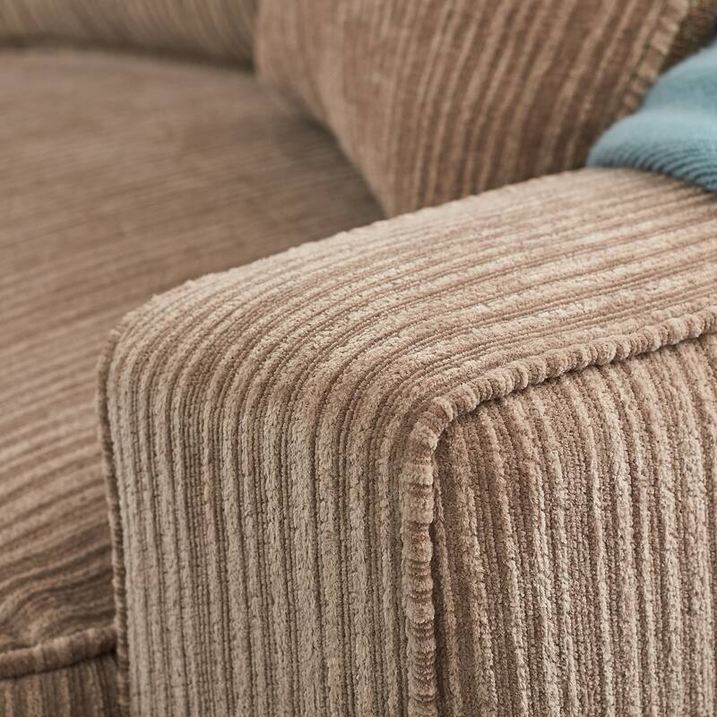 Serta Palisades Upholstered 73" Sofas for Living Room Modern Design Couch, Straight Arms, Soft Upholstery, Tool-Free Assembly