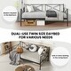 preview thumbnail 7 of 17, Costway Twin Metal Daybed Frame with Slats Classic Mattress Foundation