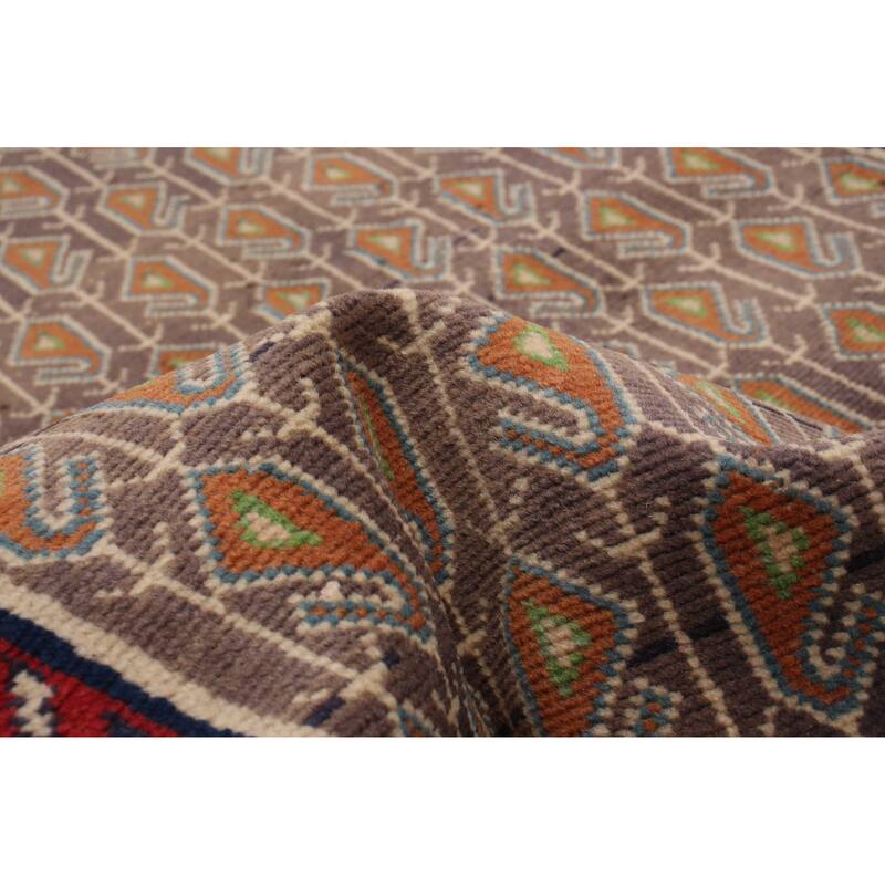 ECARPETGALLERY Hand-knotted Andelz Grey Wool Rug - 3'5 x 9'1