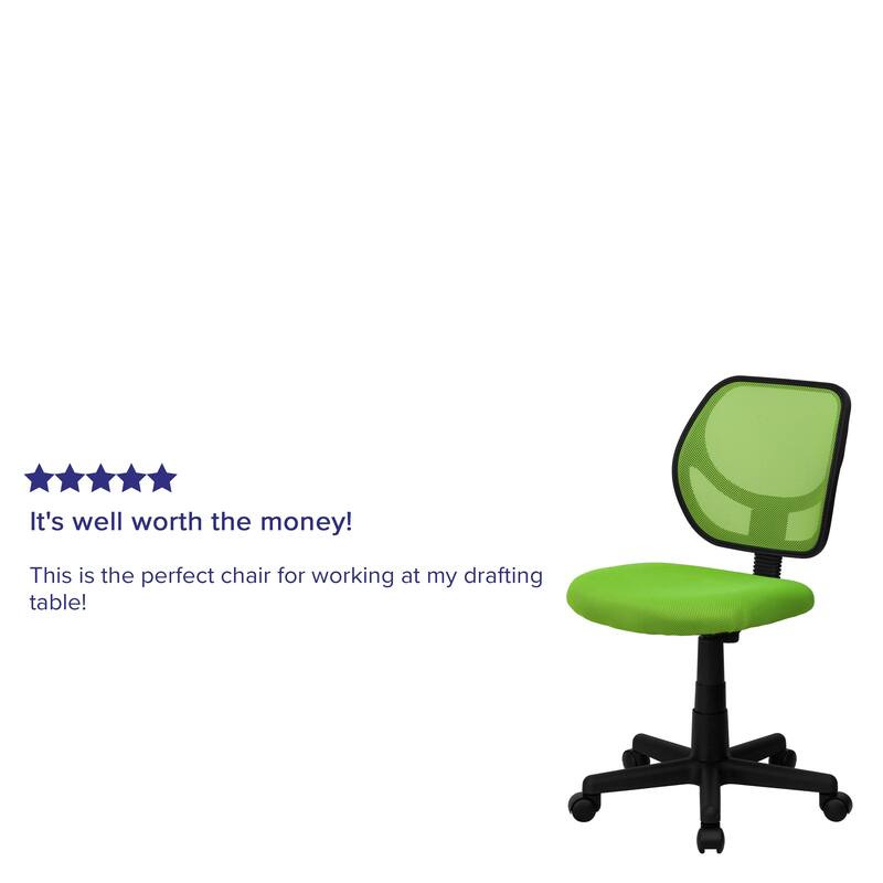 Low Curved Back Mesh Swivel Task Office Chair