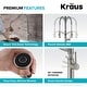 preview thumbnail 19 of 30, Kraus Sellette Commercial 2-Function Pulldown Kitchen Faucet