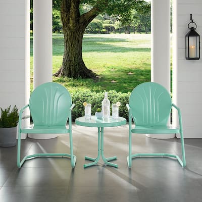 Crosley Griffith 3-piece Metal Outdoor Conversation Set