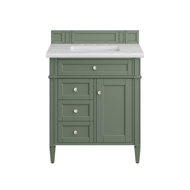 James Martin Vanities Brittany 30" Single Vanity, Smokey Celadon