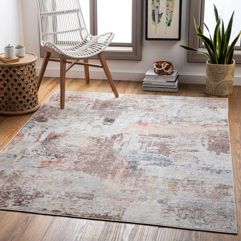 Artistic Weavers Pacheco Indoor/ Outdoor Abstract Area Rug - 5'3" x 7' - Light Brown