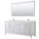 Option White / Giotto Quartz Top / Brushed Gold Hardware