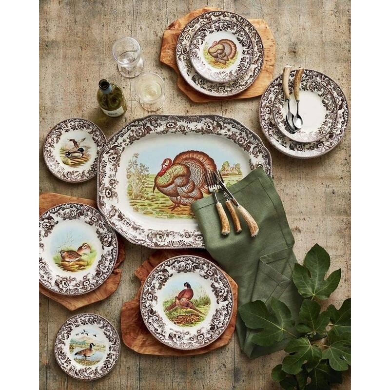 Spode Woodland Luncheon Duck Motif Plate
