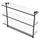 preview thumbnail 11 of 32, Allied Brass 16 Inch Triple Tiered Glass Shelf with Integrated Towel Bar 16 - Antique Bronze