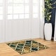 preview thumbnail 59 of 160, Superior Viking Contemporary Geometric Trellis Indoor Runner or Area Rug 2' x 3' - Green