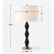 preview thumbnail 8 of 6, Uttermost Threefold Black Stone Table Lamp - 29.75'' H X 16'' W X 16'' D