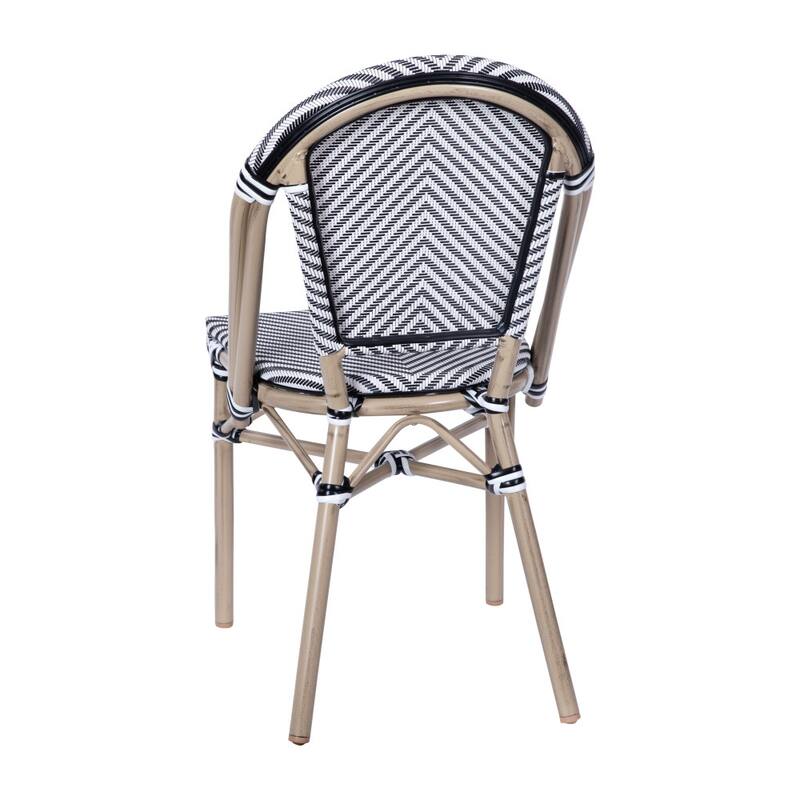 Stacking Bistro Chair with Metal Frame