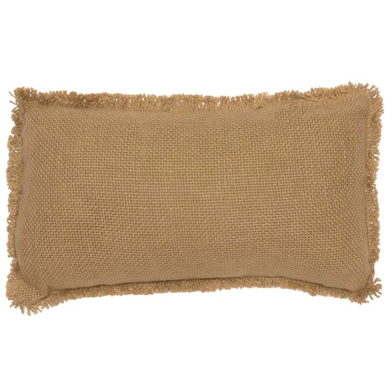 Burlap Natural Pillow Happily Ever After 7x13