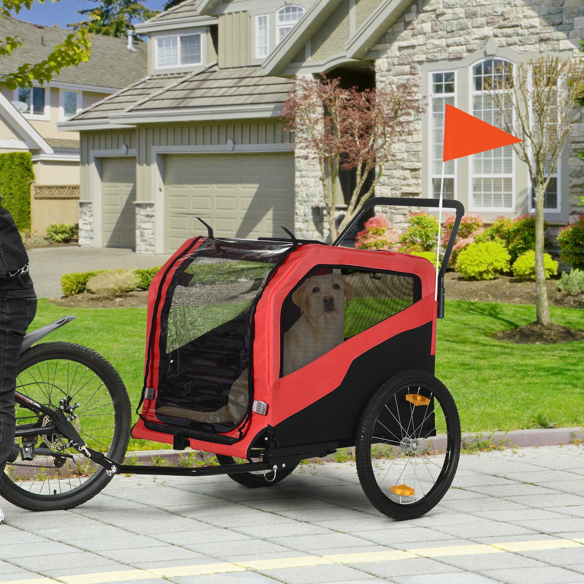 Large dog bike discount carrier