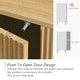 preview thumbnail 6 of 5, WAMPAT Wooden Reeded Baby Dresser For Bedroom, 61" 4-Door Cabinet For Kids, Mid Century Modern Closet Storage Organizer