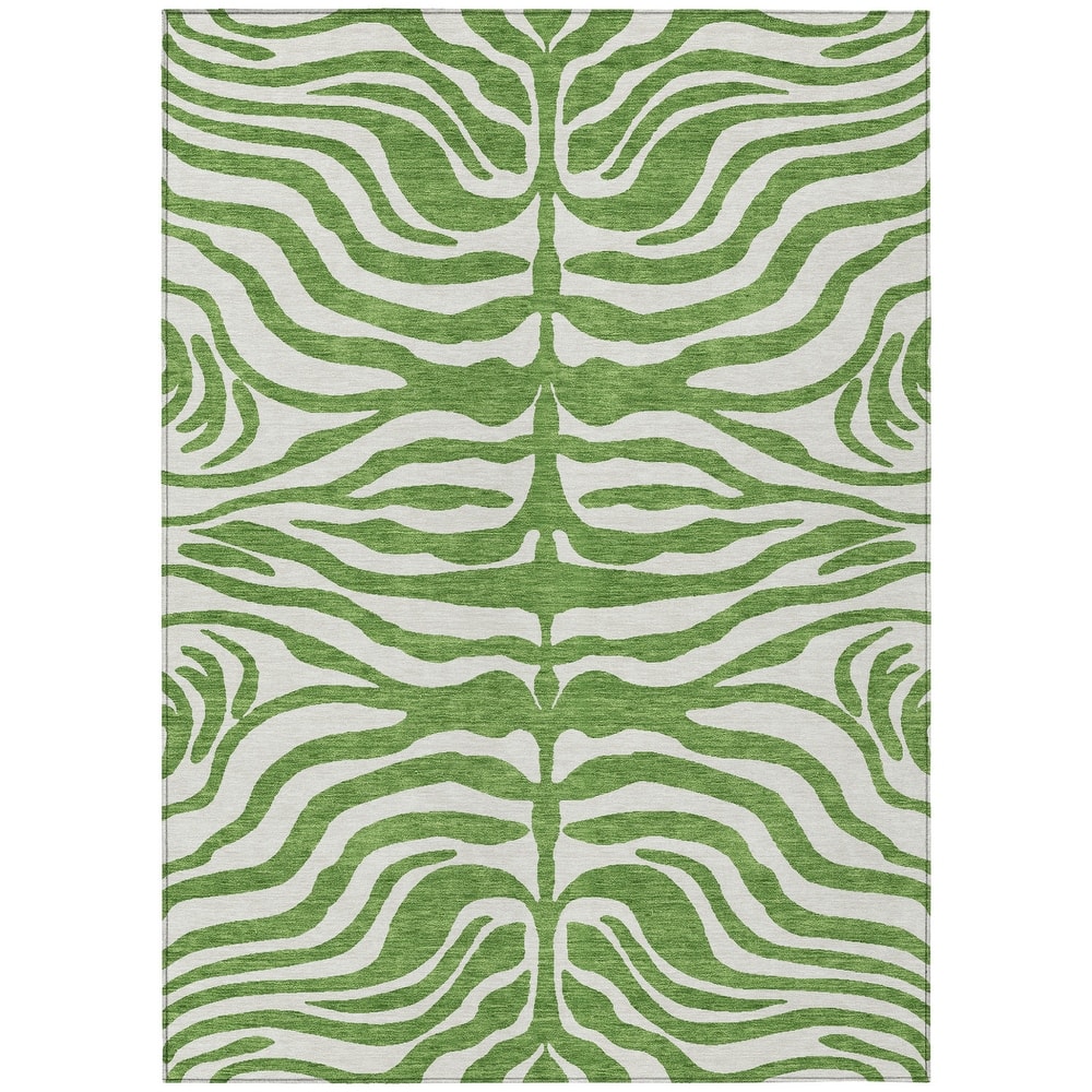 HomeRoots Animal Print Transitional Rectangle Outdoor Rug