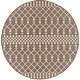 preview thumbnail 64 of 98, Nourison Positano Indoor/Outdoor Moroccan Area Rug 6' x Round - Natural