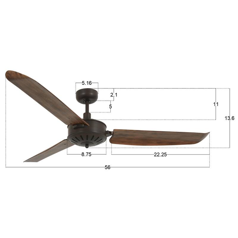 Lucci Air Carolina 56-inch Ceiling Fan