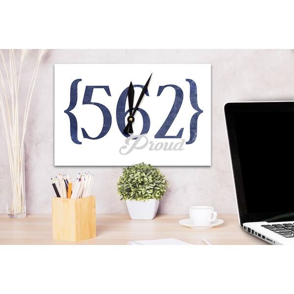 Long Beach California 562 Area Code Blue Lantern Press Artwork