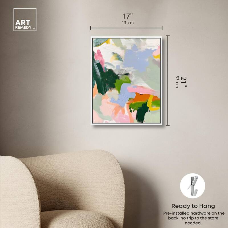 Color Palette Poetry Canvas by Art Remedy