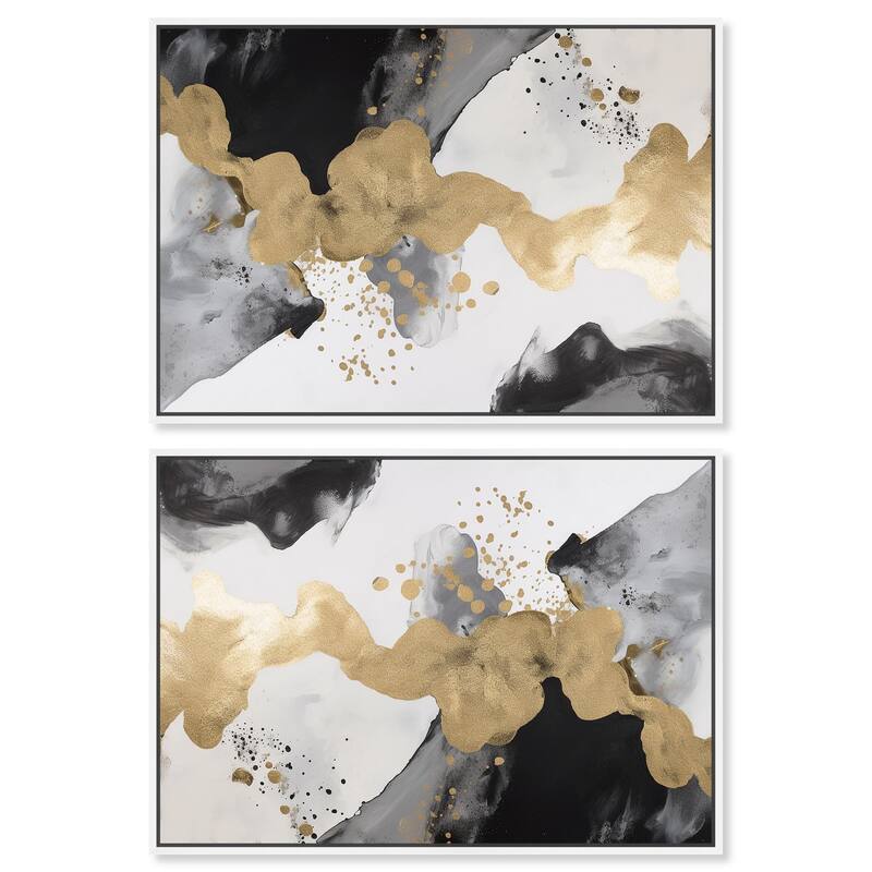 Sea Feast Canvas by Art Remedy - 12" x 12" - Silver