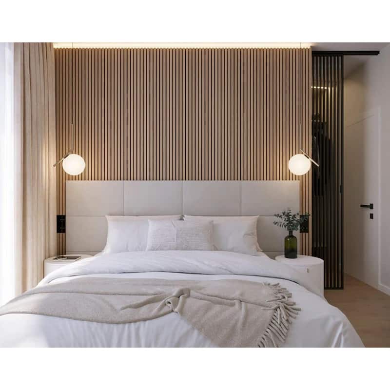 94 in. x 23.6 in x 0.8 in. Acoustic Vinyl Wall Cladding Siding Board - 1pc