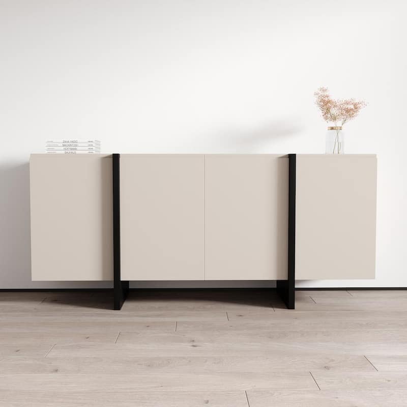 Kinzie 180 Sideboard - Cashmere/Black