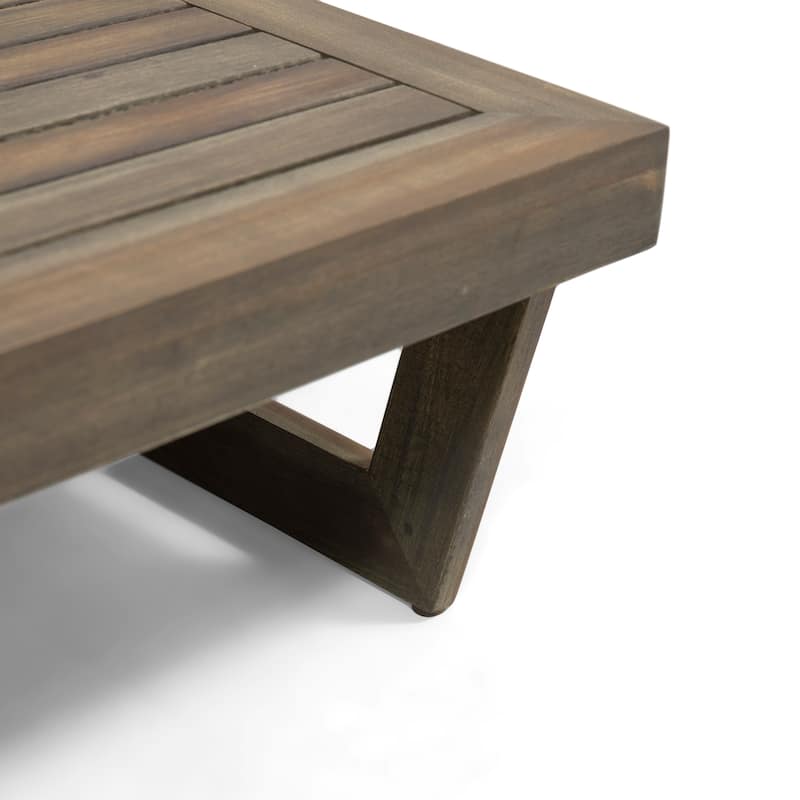 Sherwood Outdoor Acacia Wood Coffee Table by Christopher Knight Home
