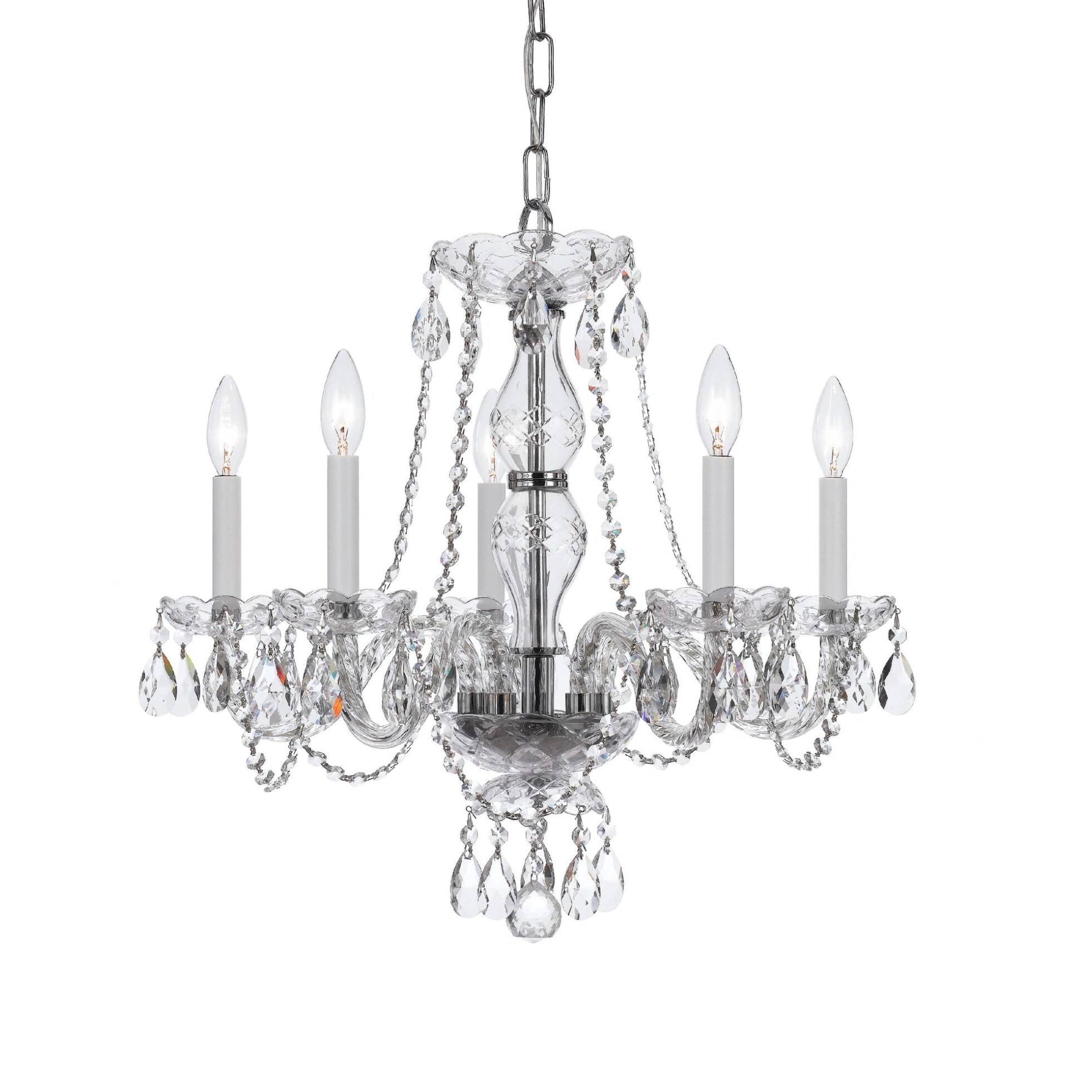 Crystorama Lighting Group Traditional Crystal 5 Light 20" Wide