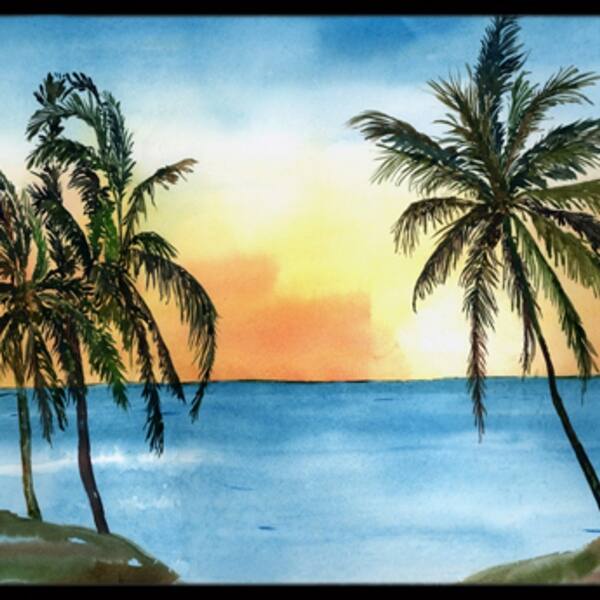 Carolines Treasures 8551jmat Palm Tree Indoor Or Outdoor Doormat 24 X 36 In