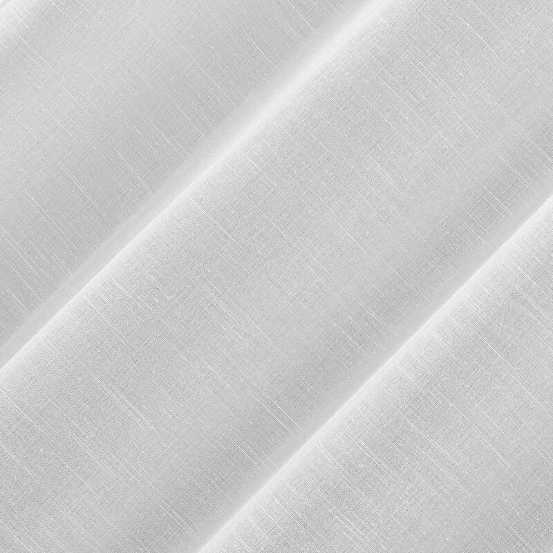 Archaeo Slub Textured Linen Blend Black Grommet Top Curtain, Single Panel