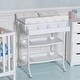 preview thumbnail 4 of 7, Costway Baby Infant Bath Changing Table Diaper Station Nursery Organizer Storage w Tube