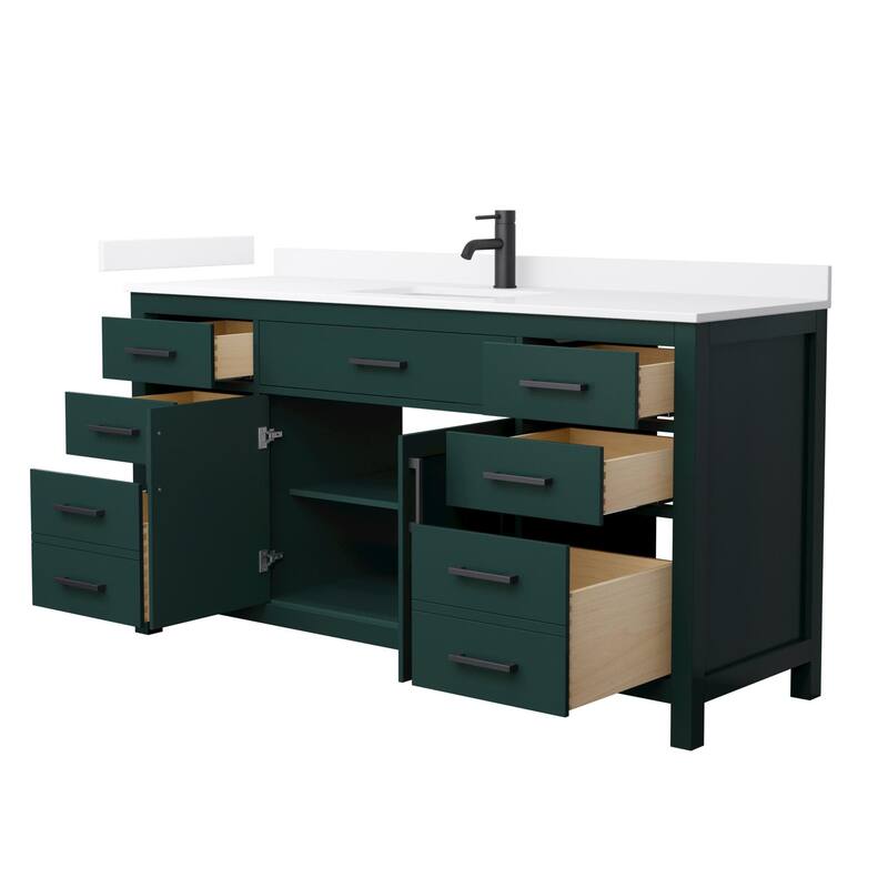 Wyndham Collection WCG2424-66S-QTZ-UNSMXX Beckett 66" Free Standing