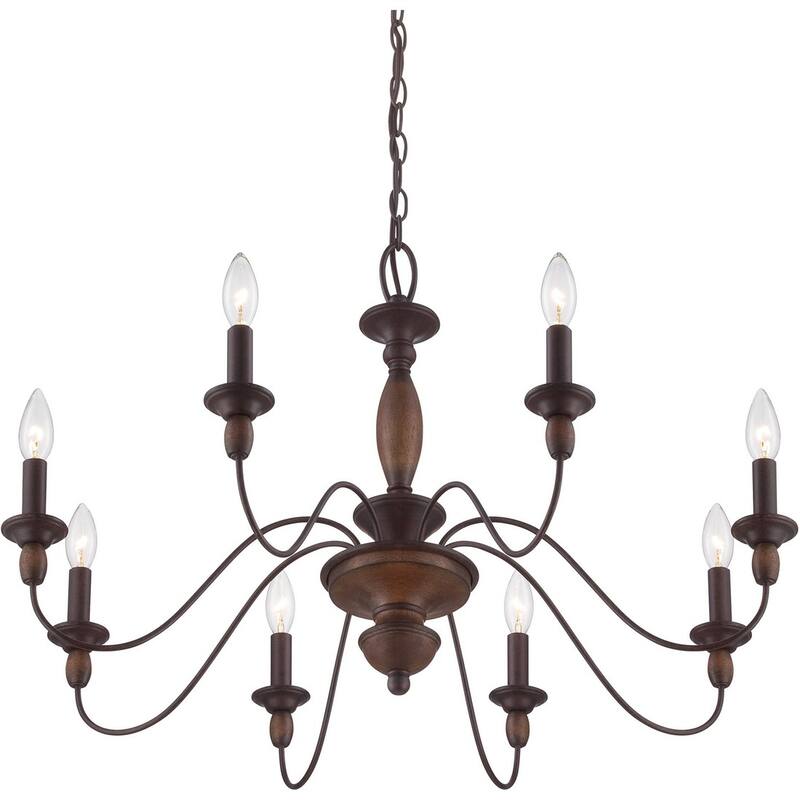 Holbrook 8-Light Chandelier in Tuscan Brown