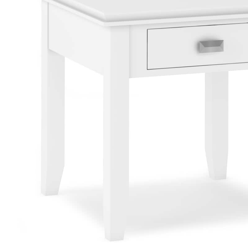 WYNDENHALL Stratford SOLID WOOD 21 inch Wide Square Transitional End Side Table